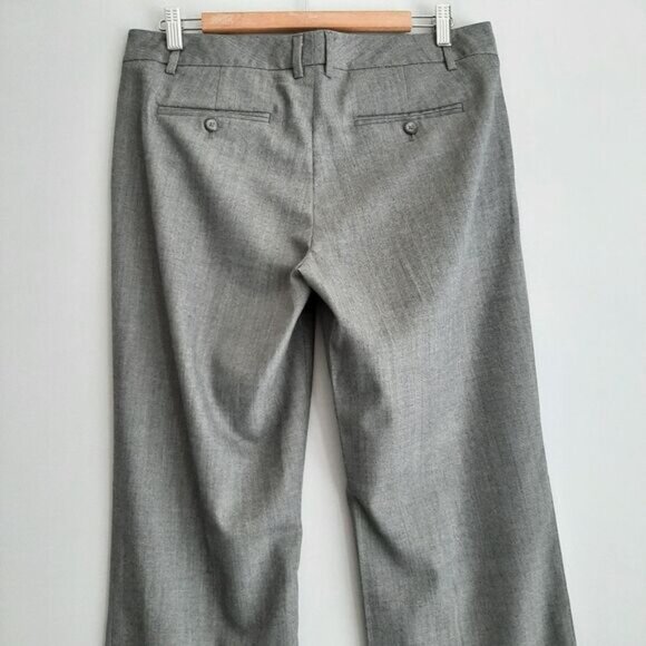 GAP Herringbone Pattern Classic Dress Pants Grey Sz 8 - Picture 8 of 11